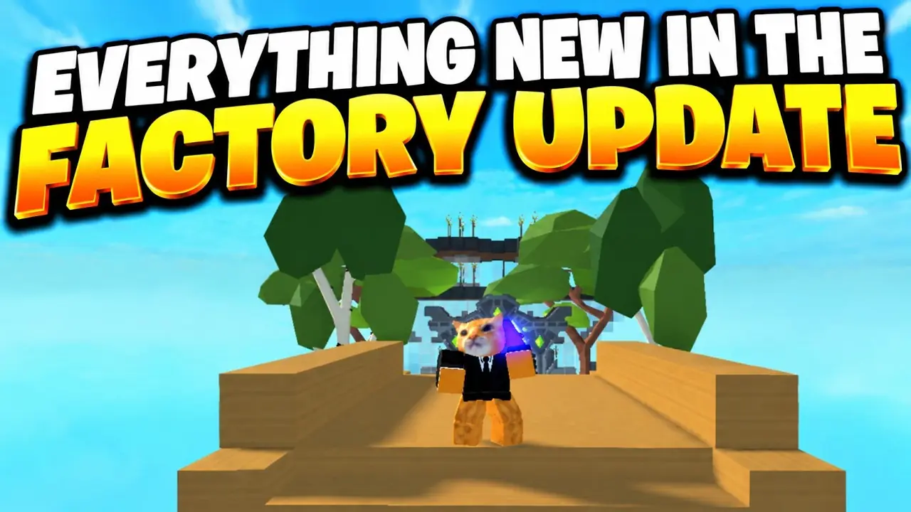Factory machines in a creator thumbnail